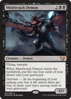 画像1: [FOIL] 精神壊しの悪魔/Mindwrack Demon 【英語版】 [BVC-黒MR]