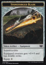 石鍛冶製の剣/STONEFORGED BLADE & 細菌/GERM 【英語版】 [C14-トークン]