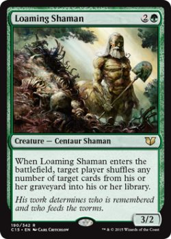 画像1: 土覆いのシャーマン/Loaming Shaman 【英語版】 [C15-緑R]