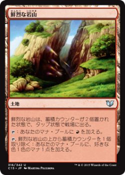 画像1: 鮮烈な岩山/Vivid Crag 【日本語版】 [C15-土地U]
