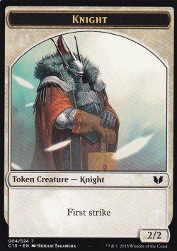 画像1: 騎士/KNIGHT No.004 & エレメンタル・シャーマン/ELEMENTAL SHAMAN 【英語版】 [C15-トークン]