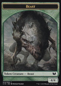 画像1: ビースト/BEAST & 蛇/SNAKE No.017 【英語版】 [C15-トークン]