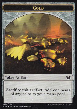 画像1: 金/GOLD & 騎士/KNIGHT No.005 【英語版】 [C15-トークン]