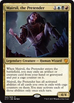 画像1: [FOIL] 偽善者、メアシル/Mairsil, the Pretender 【英語版】 [C17-金MR]