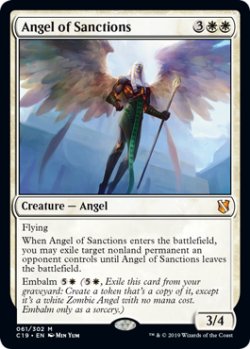 画像1: 賞罰の天使/Angel of Sanctions 【英語版】 [C19-白MR]