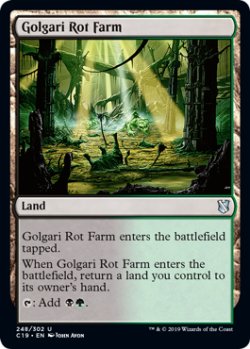 画像1: ゴルガリの腐敗農場/Golgari Rot Farm 【英語版】 [C19-土地U]