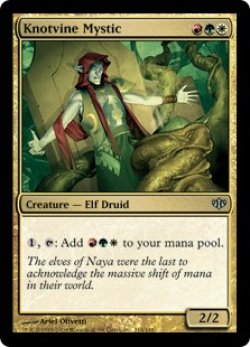 画像1: 結び蔦の神秘家/Knotvine Mystic 【英語版】 [CON-金U]