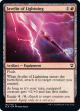 ジャヴェリン・オヴ・ライトニング/Javelin of Lightning 【英語版】 [CLB-赤C]
