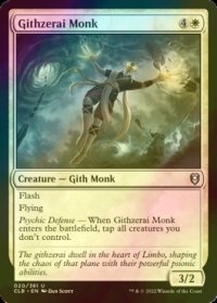 [FOIL] ギスゼライのモンク/Githzerai Monk 【英語版】 [CLB-白U]
