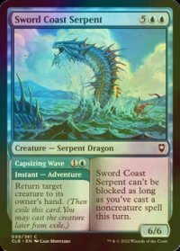 [FOIL] ソード・コーストの海蛇/Sword Coast Serpent 【英語版】 [CLB-青C]