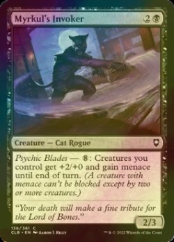 画像1: [FOIL] マークールのインヴォーカー/Myrkul's Invoker 【英語版】 [CLB-黒C]
