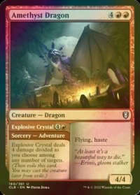 [FOIL] アメジスト・ドラゴン/Amethyst Dragon 【英語版】 [CLB-赤U]