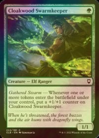 [FOIL] クローク森の群れ守り/Cloakwood Swarmkeeper 【英語版】 [CLB-緑C]