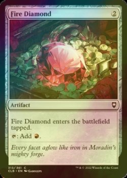 画像1: [FOIL] 緋色のダイアモンド/Fire Diamond 【英語版】 [CLB-灰C]