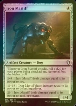 画像1: [FOIL] 鉄の猛犬/Iron Mastiff 【英語版】 [CLB-灰U]