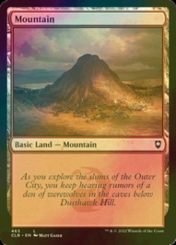 画像1: [FOIL] 山/Mountain No.463 【英語版】 [CLB-土地C]