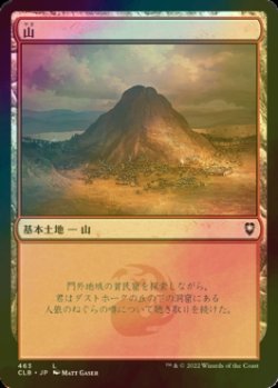 画像1: [FOIL] 山/Mountain No.463 【日本語版】 [CLB-土地C]