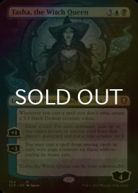 [FOIL] 魔女王、ターシャ/Tasha, the Witch Queen (全面アート版) 【英語版】 [CLB-金MR]
