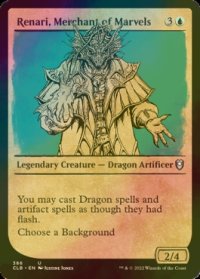 [FOIL] 驚異の商人、レナリー/Renari, Merchant of Marvels (ショーケース版) 【英語版】 [CLB-青U]