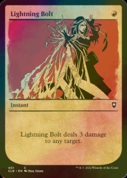 画像1: [FOIL] 稲妻/Lightning Bolt (ショーケース版) 【英語版】 [CLB-赤C]