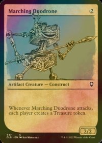 [FOIL] 行進するデュオドロン/Marching Duodrone (ショーケース版) 【英語版】 [CLB-灰C]