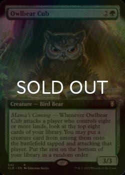 画像1: [FOIL] アウルベアの仔 /Owlbear Cub (拡張アート版) 【英語版】 [CLB-緑R]