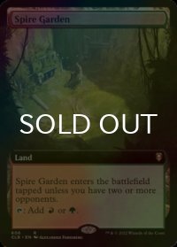 [FOIL] 尖塔の庭/Spire Garden (拡張アート版) 【英語版】 [CLB-土地R]