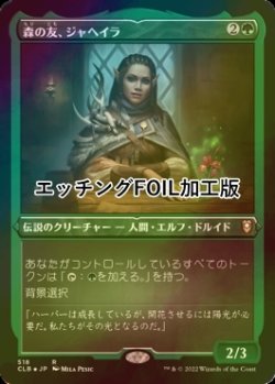 画像1: [FOIL] 森の友、ジャヘイラ/Jaheira, Friend of the Forest (エッチング仕様) 【日本語版】 [CLB-緑R]