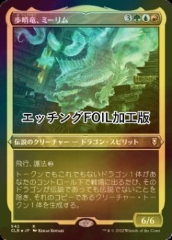 画像1: [FOIL] 歩哨竜、ミーリム/Miirym, Sentinel Wyrm (エッチング仕様) 【日本語版】 [CLB-金R]