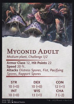 画像2: マイコニドの胞子撒き/Myconid Spore Tender No.024 (箔押し版) 【英語版】 [CLB-アート]