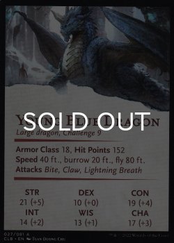 画像2: ヤング・ブルー・ドラゴン/Young Blue Dragon No.027 (箔押し版) 【英語版】 [CLB-アート]