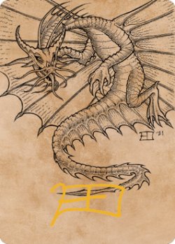 画像1: エインシャント・ゴールド・ドラゴン/Ancient Gold Dragon No.044 (箔押し版) 【日本語版】 [CLB-アート]
