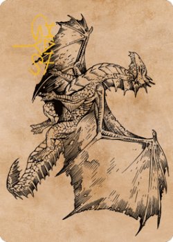 画像1: エインシャント・ブロンズ・ドラゴン/Ancient Bronze Dragon No.058 (箔押し版) 【英語版】 [CLB-アート]