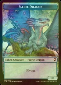 [FOIL] フェアリー・ドラゴン/FAERIE DRAGON & 宝物/TREASURE 【英語版】 [CLB-トークン]