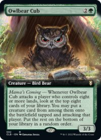 アウルベアの仔 /Owlbear Cub (拡張アート版) 【英語版】 [CLB-緑R]