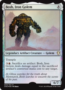 画像1: [FOIL] 鉄のゴーレム、ボッシュ/Bosh, Iron Golem 【英語版】 [CM2-灰R]