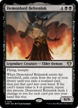 悪魔王ベルゼンロック/Demonlord Belzenlok 【英語版】 [CMM-黒R]