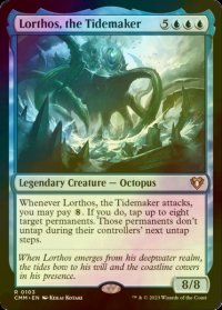 [FOIL] 潮汐を作るもの、ロートス/Lorthos, the Tidemaker 【英語版】 [CMM-青R]