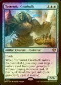 [FOIL] 奔流の機械巨人/Torrential Gearhulk 【英語版】 [CMM-青R]