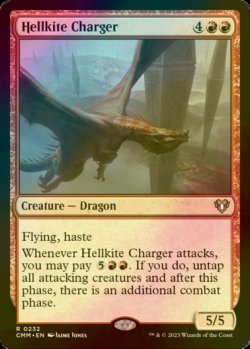 画像1: [FOIL] ヘルカイトの突撃者/Hellkite Charger 【英語版】 [CMM-赤R]