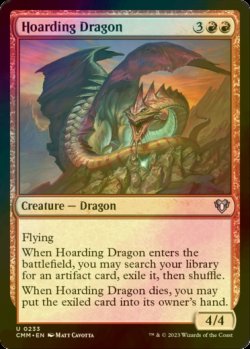 画像1: [FOIL] 溜め込むドラゴン/Hoarding Dragon 【英語版】 [CMM-赤U]