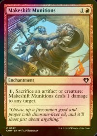 [FOIL] 間に合わせの砲弾/Makeshift Munitions 【英語版】 [CMM-赤C]