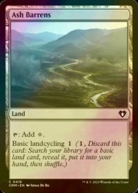 [FOIL] 灰のやせ地/Ash Barrens 【英語版】 [CMM-土地C]
