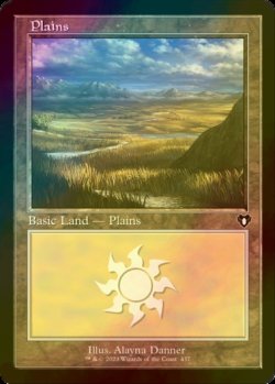 画像1: [FOIL] 平地/Plains No.437 (旧枠) 【英語版】 [CMM-土地C]