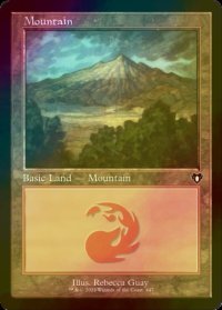 [FOIL] 山/Mountain No.447 (旧枠) 【英語版】 [CMM-土地C]