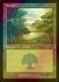 [FOIL] 森/Forest No.450 (旧枠) 【英語版】 [CMM-土地C]