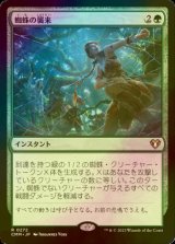 [FOIL] 蜘蛛の襲来/Arachnogenesis 【日本語版】 [CMM-緑R]