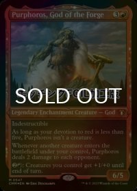 [FOIL] 鍛冶の神、パーフォロス/Purphoros, God of the Forge (エッチング仕様) 【英語版】 [CMM-赤MR]