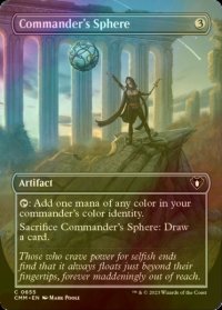 [FOIL] 統率者の宝球/Commander's Sphere (全面アート版) 【英語版】 [CMM-灰C]