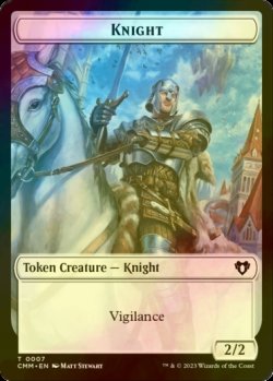 画像1: [FOIL] 騎士/KNIGHT 【英語版】 [CMM-トークン]